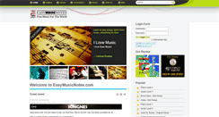 Desktop Screenshot of easymusicnotes.com