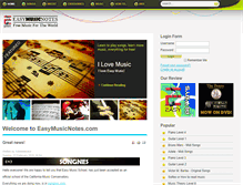 Tablet Screenshot of easymusicnotes.com